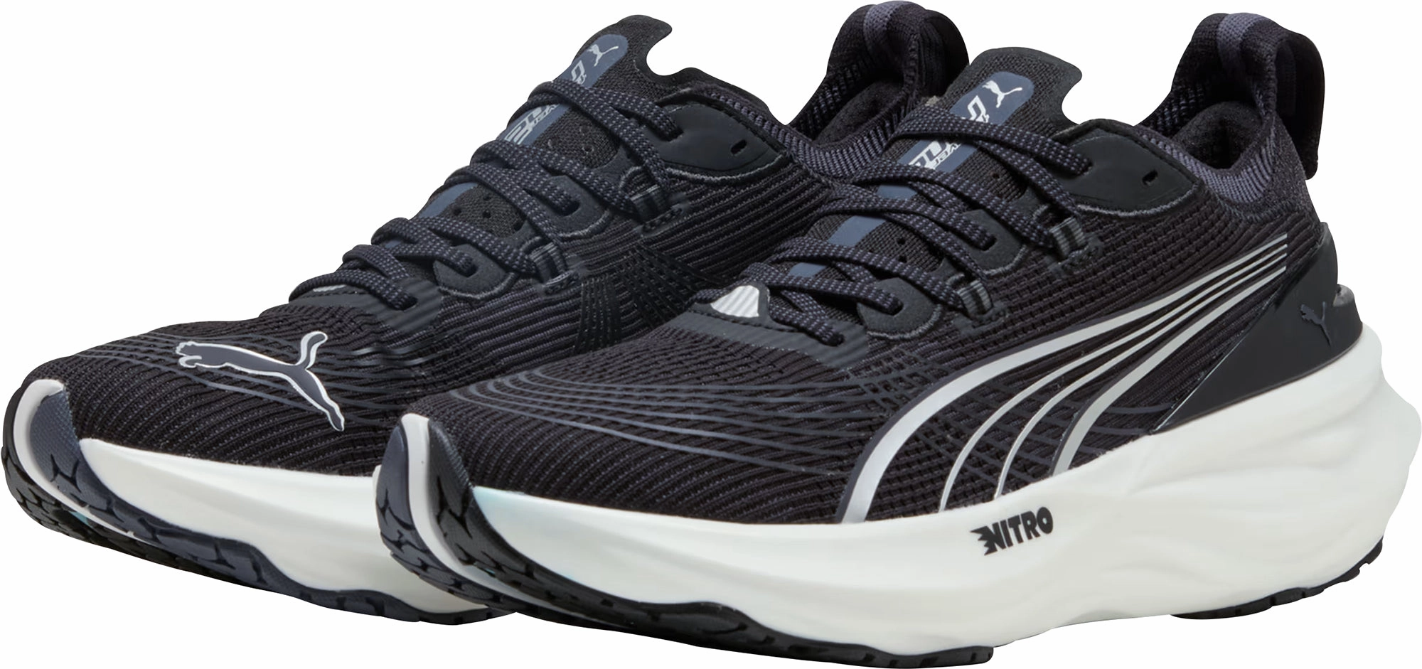 Puma ForeverRun Nitro 2 Mens Running Shoes - Black Cozy Footwear