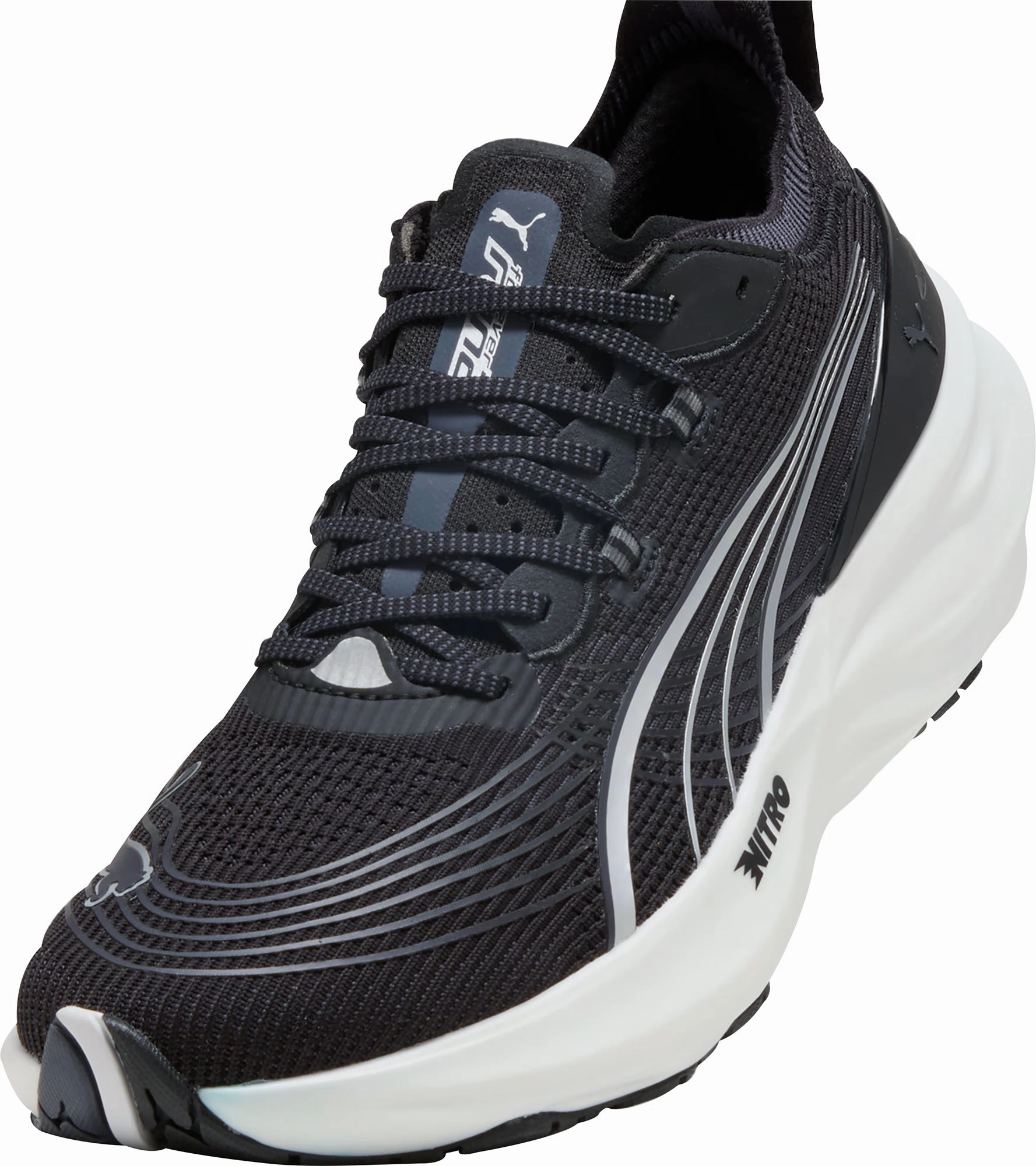 Puma ForeverRun Nitro 2 Mens Running Shoes - Black Cozy Footwear