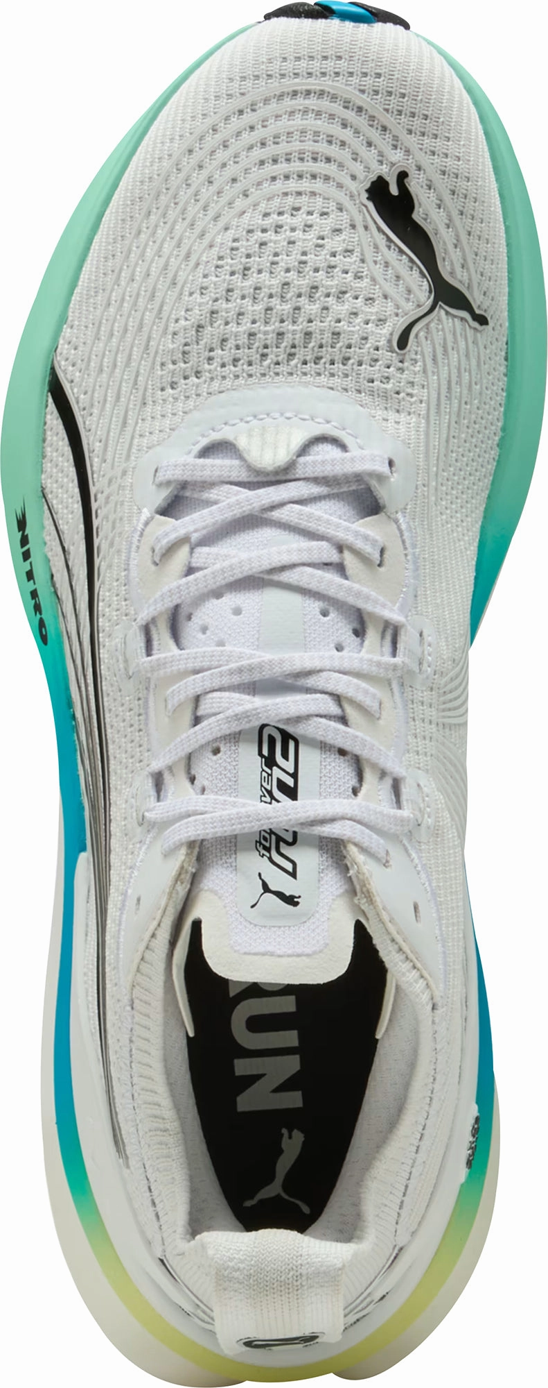 Puma ForeverRun Nitro 2 Mens Running Shoes - White Performance Fit Sneakers