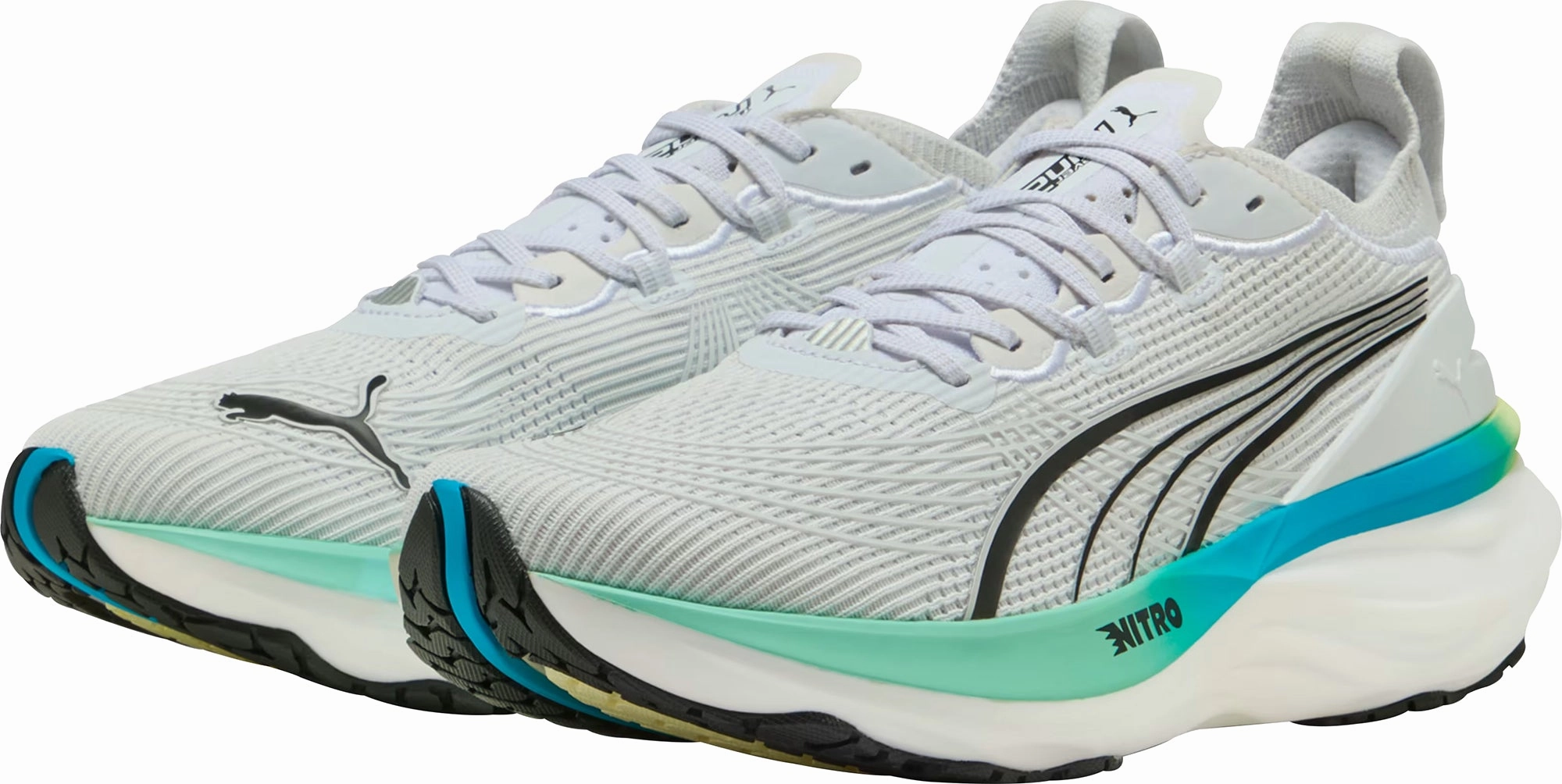 Puma ForeverRun Nitro 2 Mens Running Shoes - White Performance Fit Sneakers