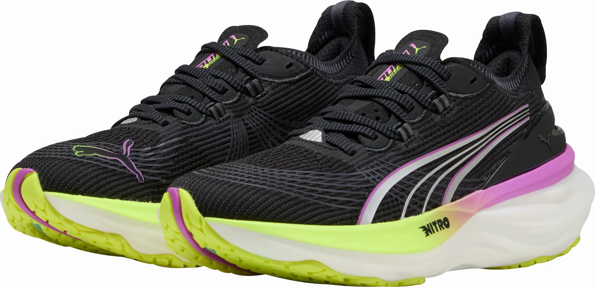 Puma ForeverRun Nitro 2 Womens Running Shoes - Black Cozy Footwear
