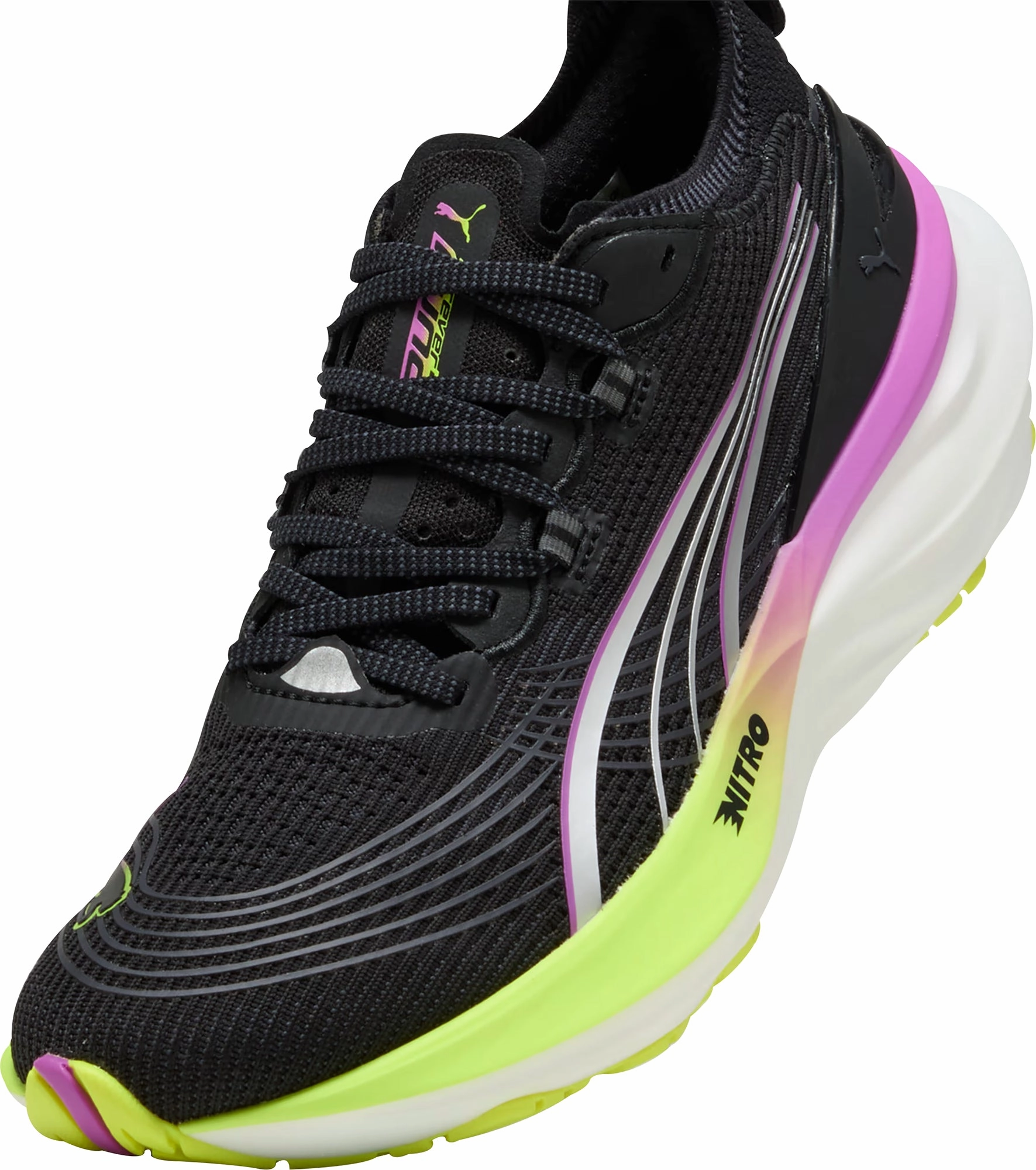 Puma ForeverRun Nitro 2 Womens Running Shoes - Black Cozy Footwear