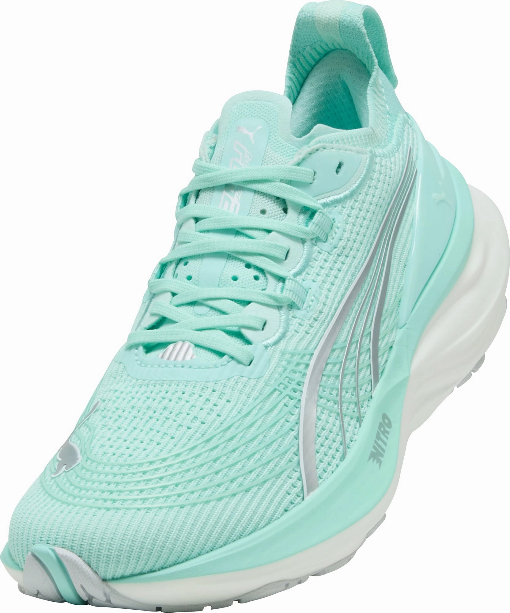 Puma ForeverRun Nitro 2 Womens Running Shoes - Green Performance Fit Sneakers