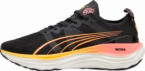 Puma ForeverRun Nitro Mens Running Shoes - Black Puma athletic shoes for urban lifestyle