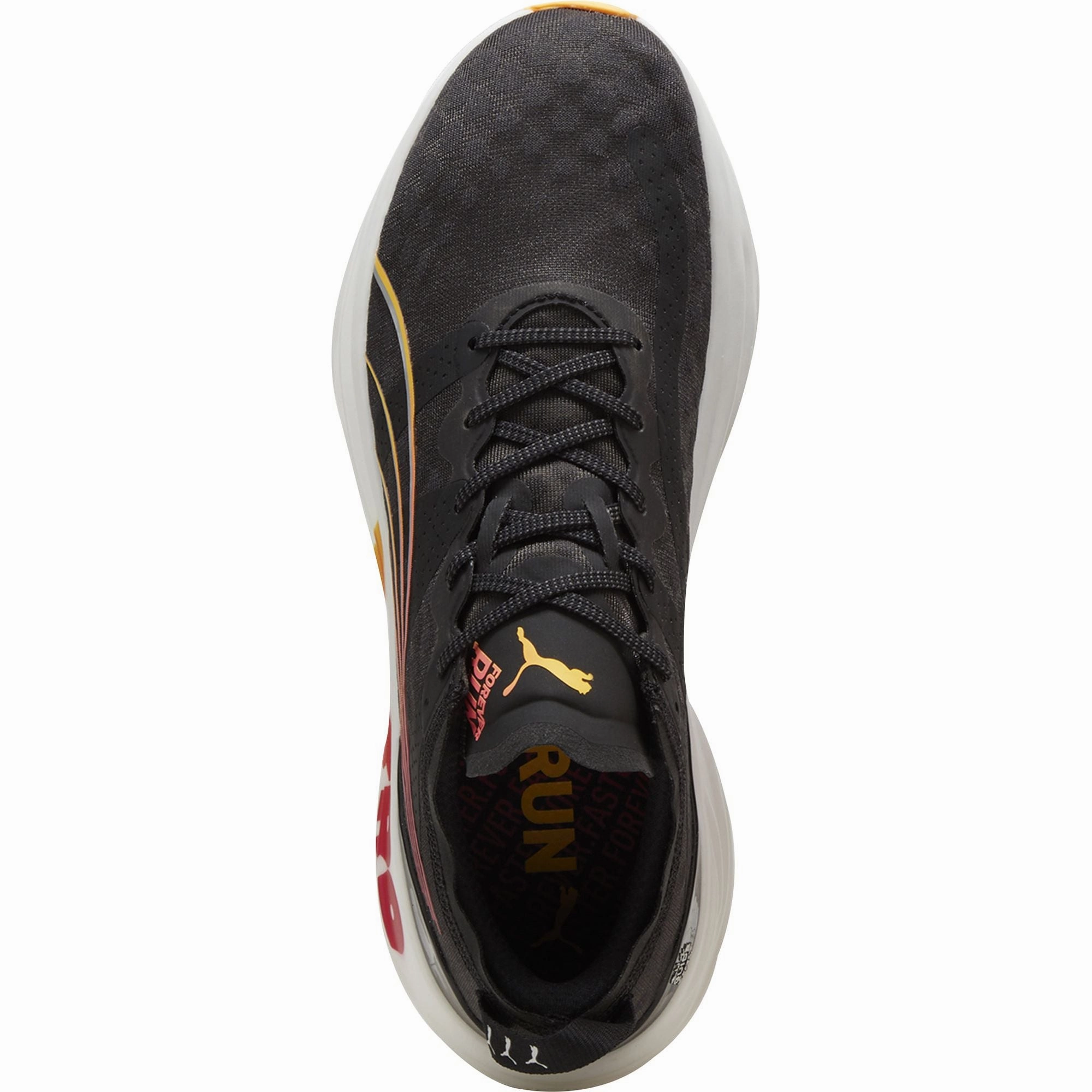 Puma ForeverRun Nitro Mens Running Shoes - Black Bold Sneakers