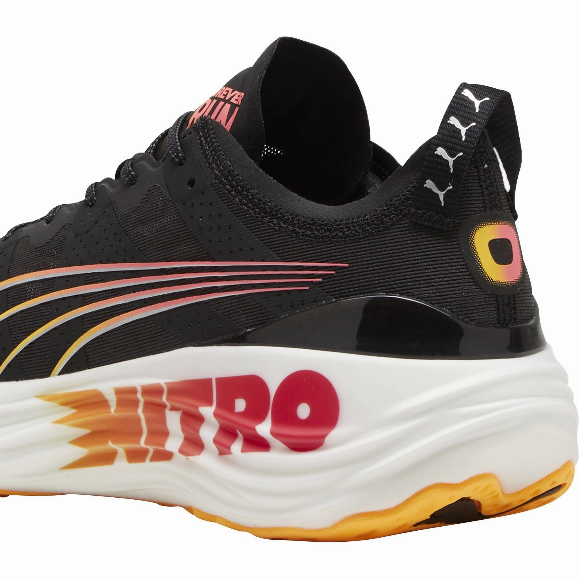 Puma ForeverRun Nitro Mens Running Shoes - Black Bold Sneakers