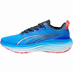 Puma ForeverRun Nitro Mens Running Shoes - Blue Puma sport shoes with bold branding