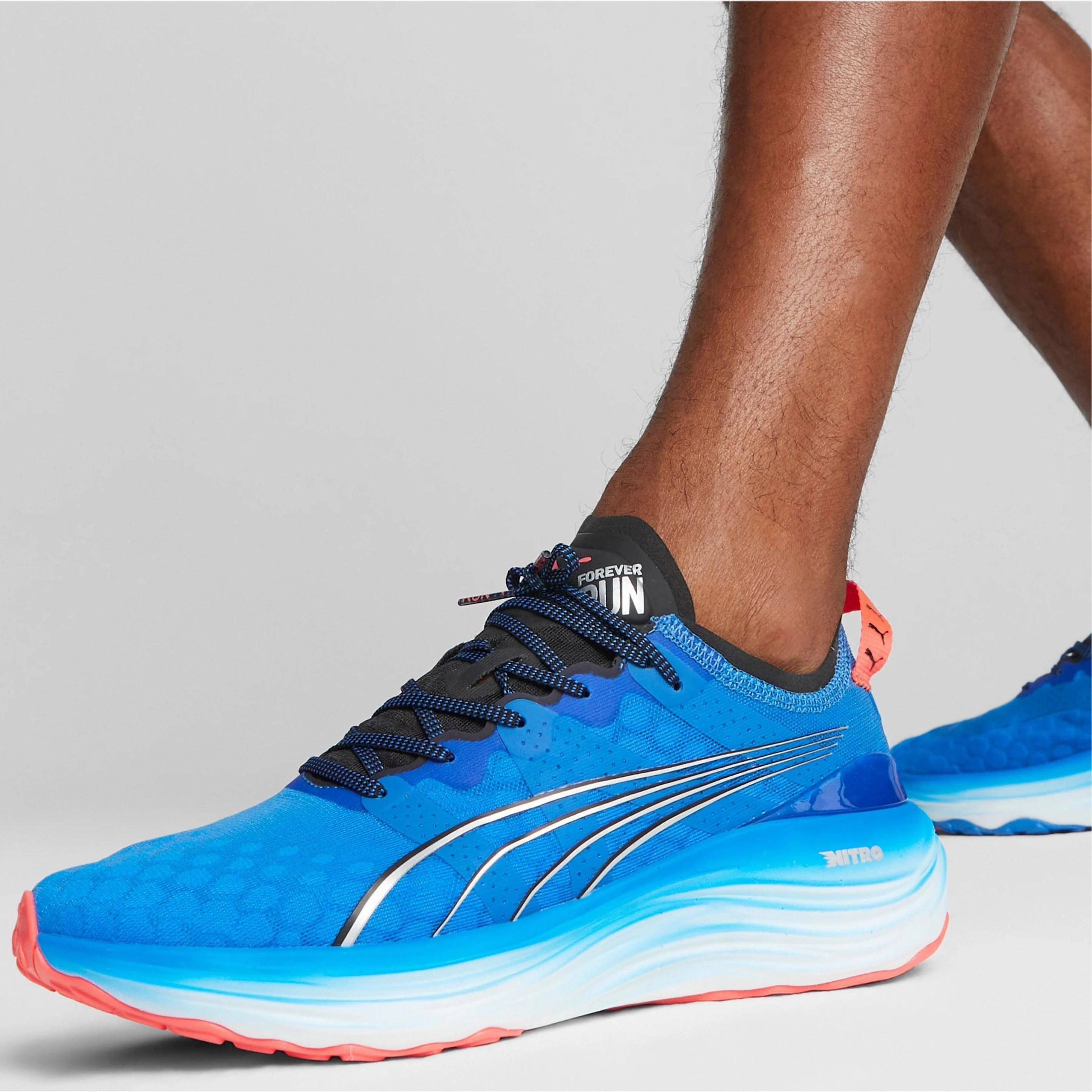 Puma ForeverRun Nitro Mens Running Shoes - Blue Cozy Footwear