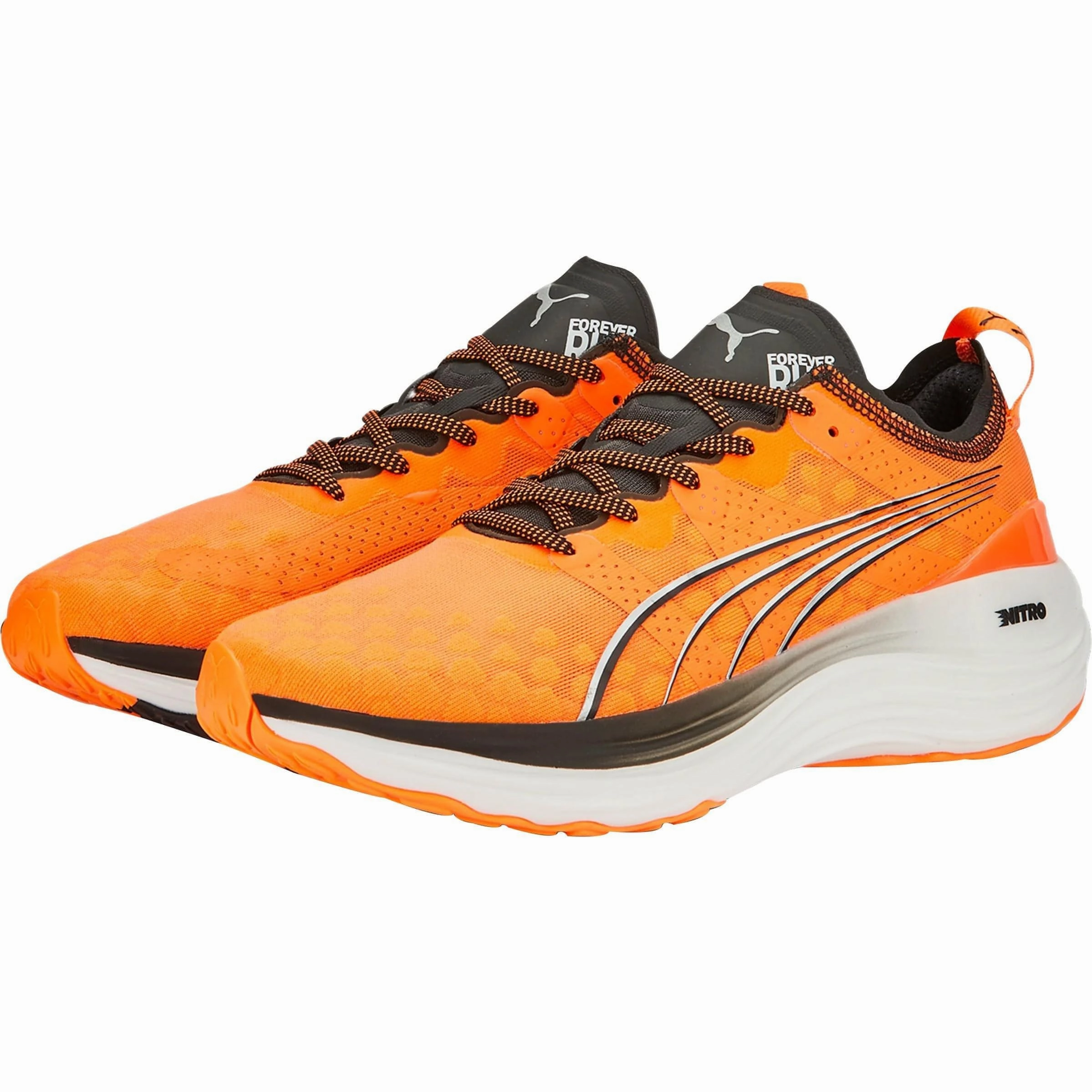 Puma ForeverRun Nitro Mens Running Shoes - Orange Cozy Footwear