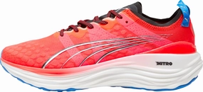 Puma ForeverRun Nitro Mens Running Shoes - Red Puma sport shoes with bold branding