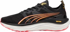 Puma ForeverRun Nitro Womens Running Shoes - Black Puma sport shoes with bold branding