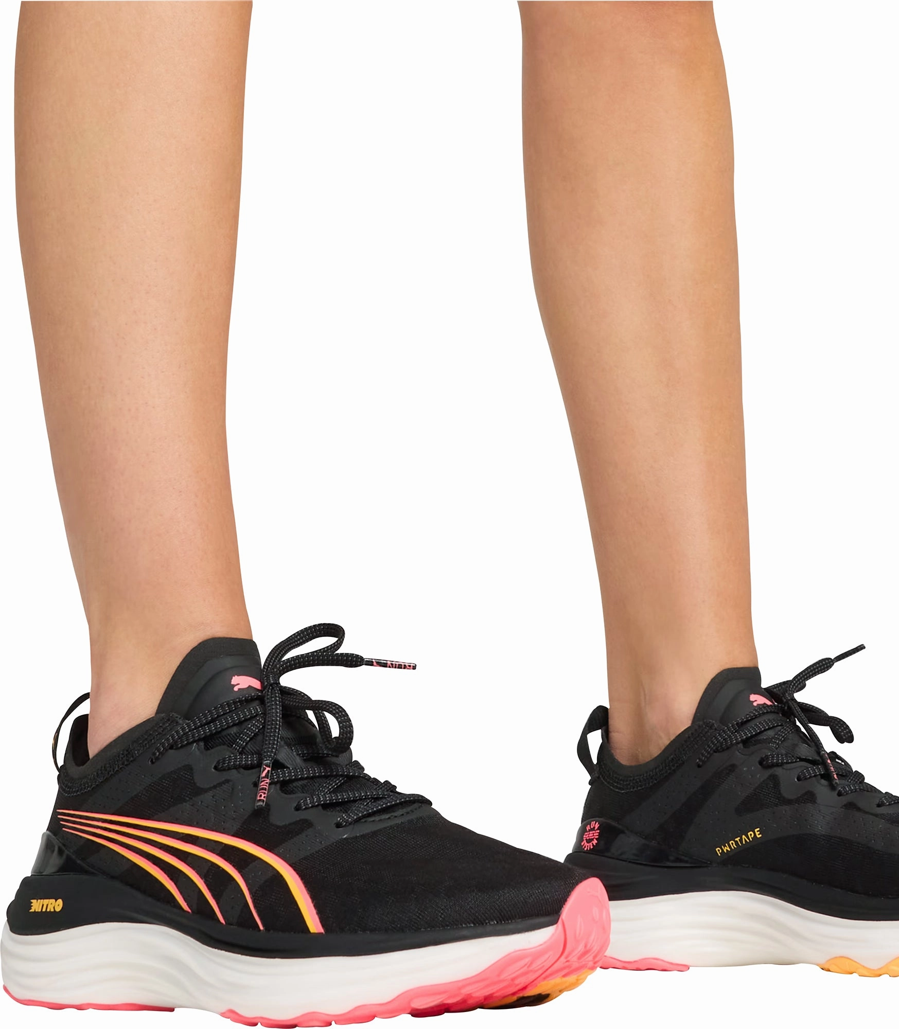 Puma ForeverRun Nitro Womens Running Shoes - Black Cozy Footwear