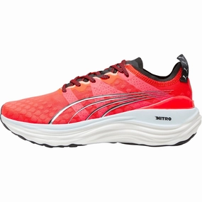Puma ForeverRun Nitro Womens Running Shoes - Red Puma athletic shoes for urban lifestyle