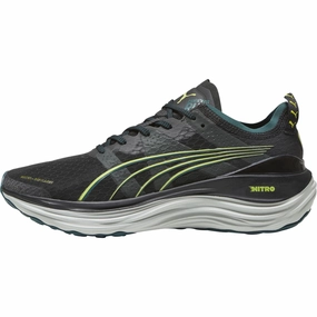 Puma ForeverRun Nitro WTR Mens Running Shoes - Black Puma sport shoes with bold branding
