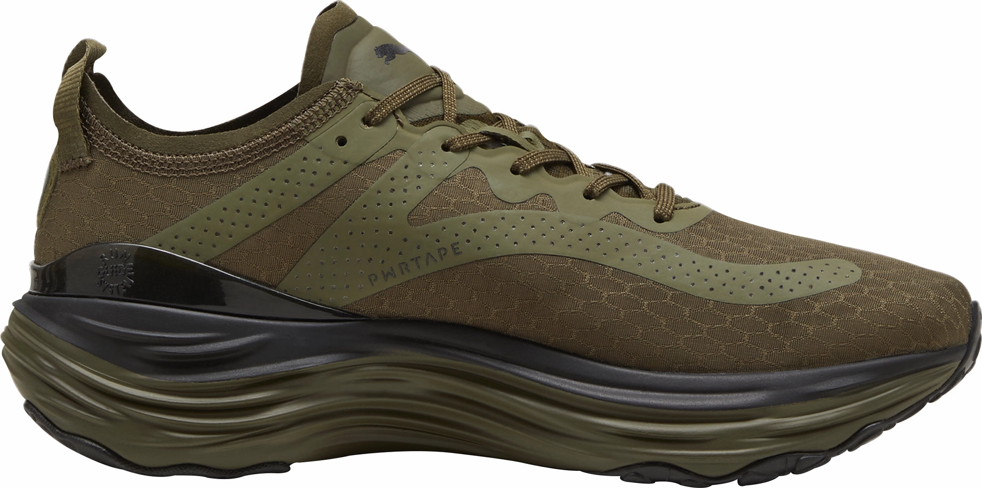 Puma ForeverRun Nitro WTR Mens Running Shoes - Green Cozy Footwear
