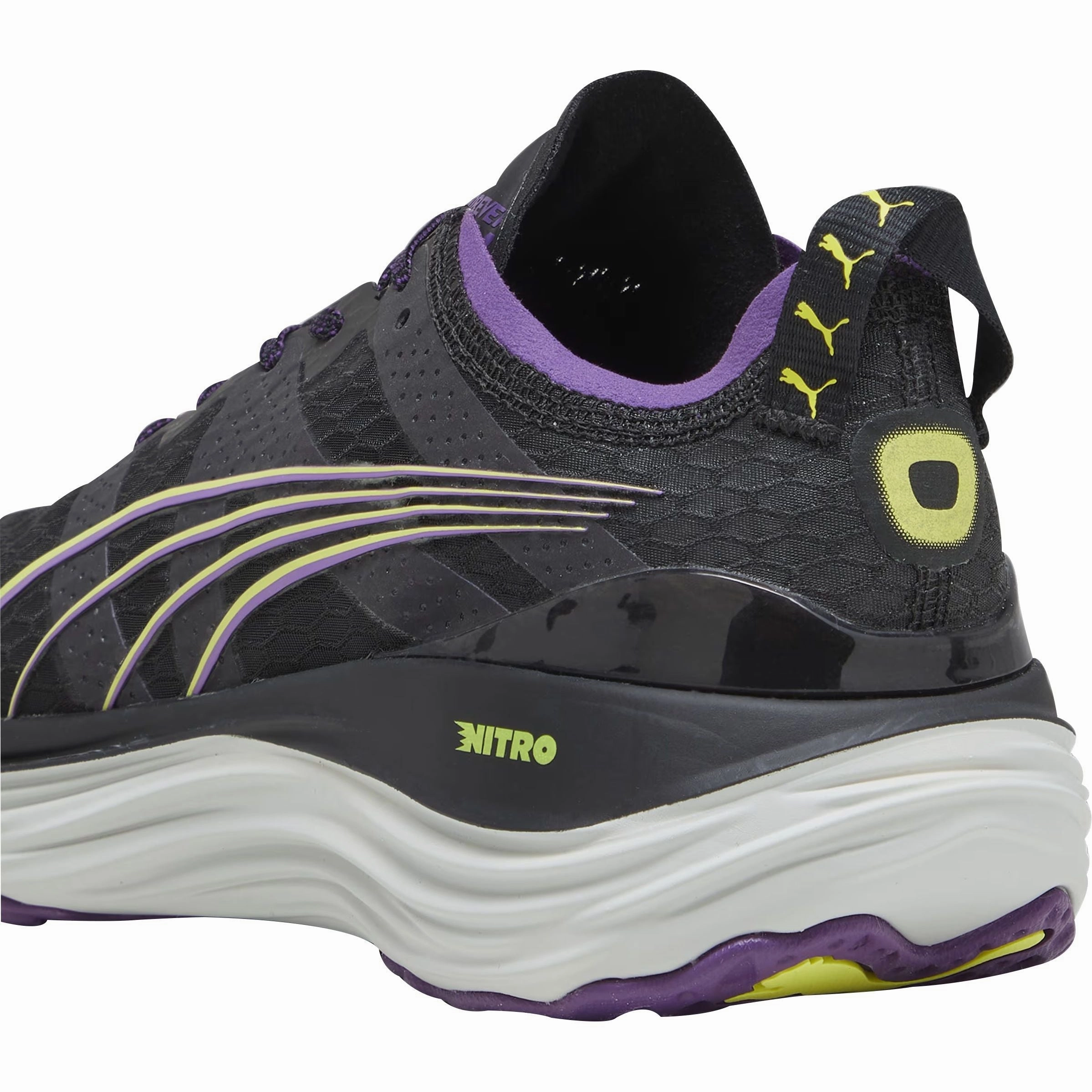 Puma ForeverRun Nitro WTR Womens Running Shoes - Black Bold Sneakers