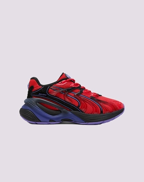 Puma Inverse Chrome "Red/Dark Amethyst" Grade School Kids' Puma casual sneakers with soft insoles