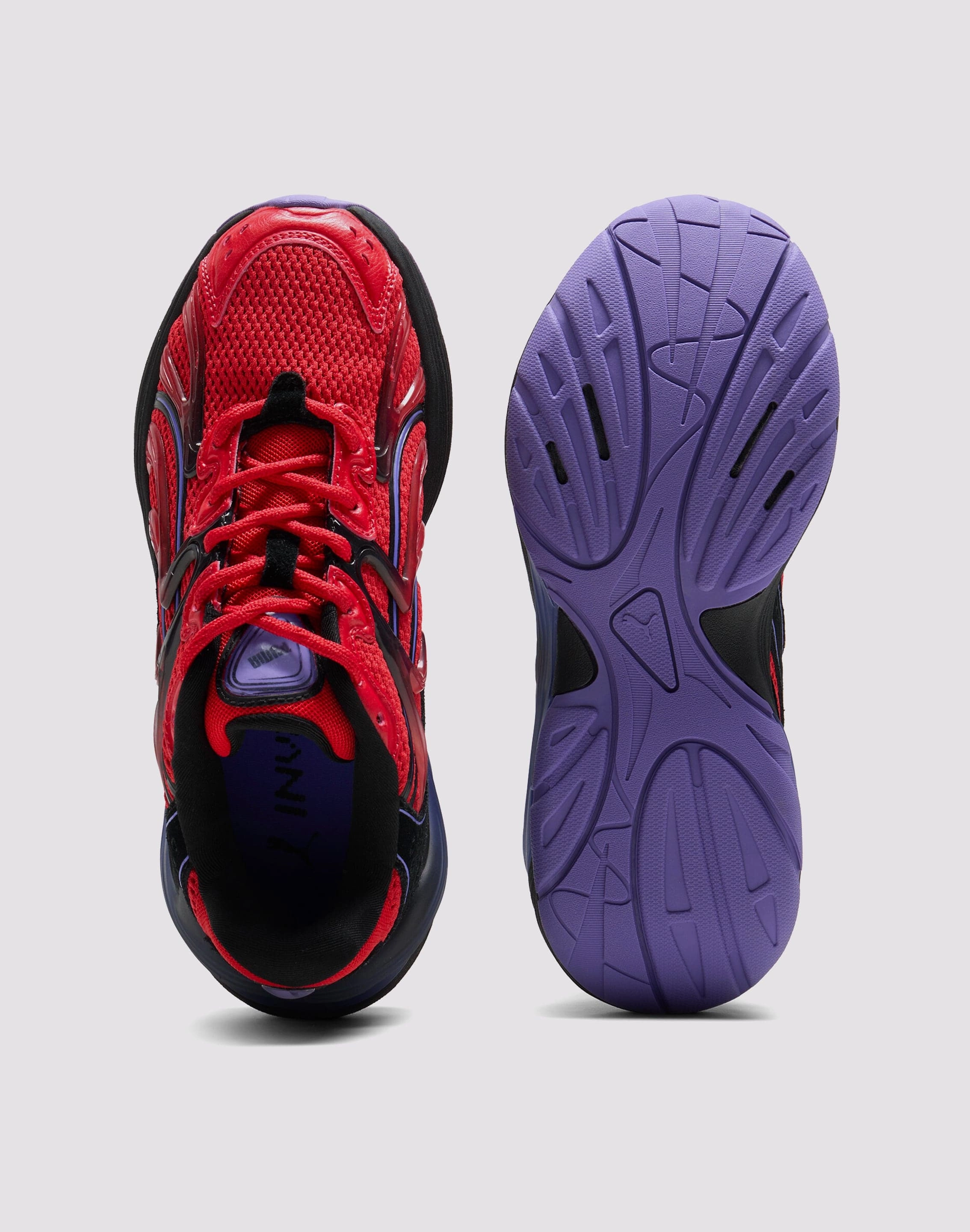 Puma Inverse Chrome "Red/Dark Amethyst" Grade School Kids' Memory Foam Shoes