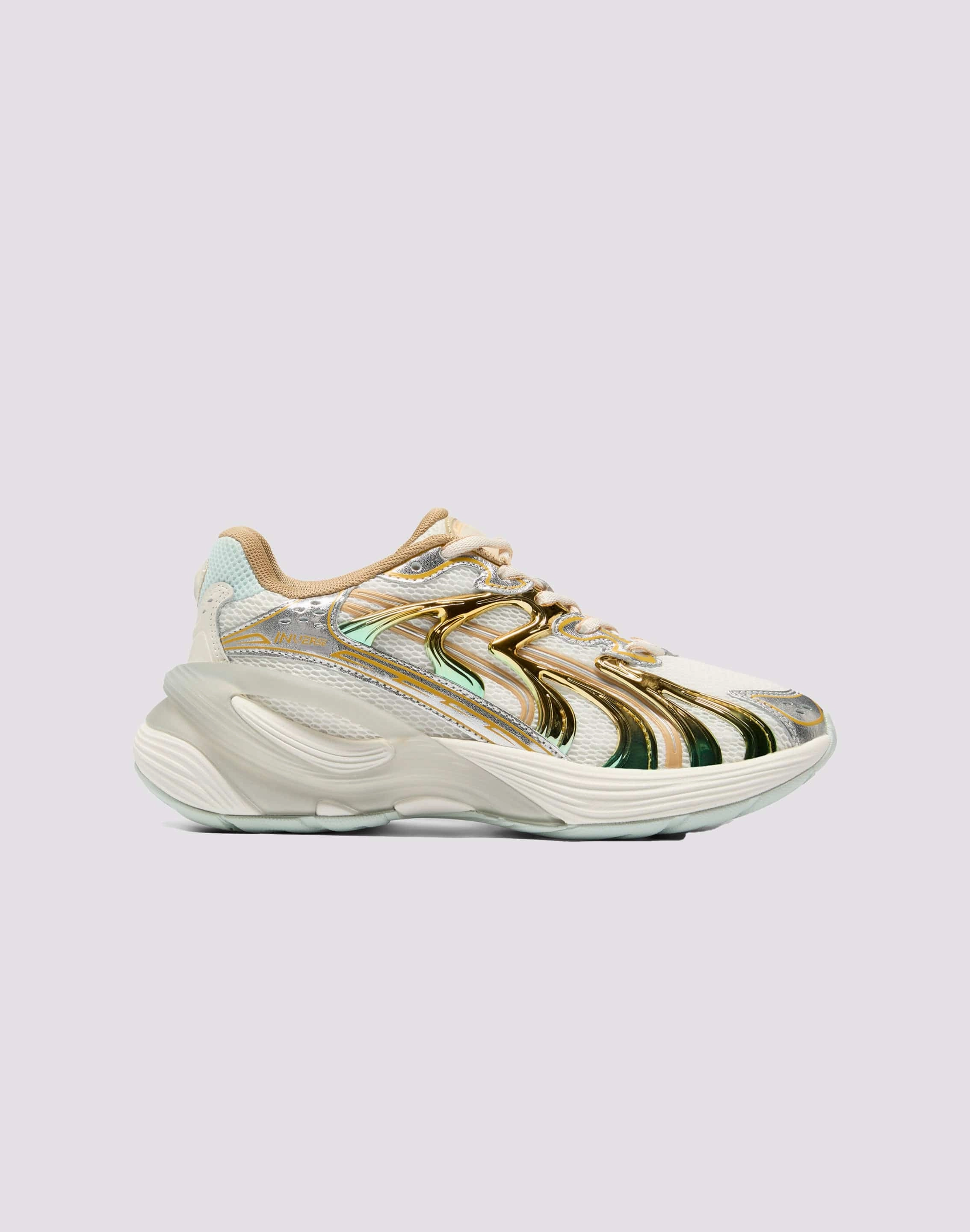 Puma Inverse Metallic "White/Gold" Puma casual sneakers with soft insoles