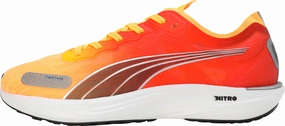 Puma Liberate Nitro 2 Mens Running Shoes - Orange Puma sport shoes with bold branding