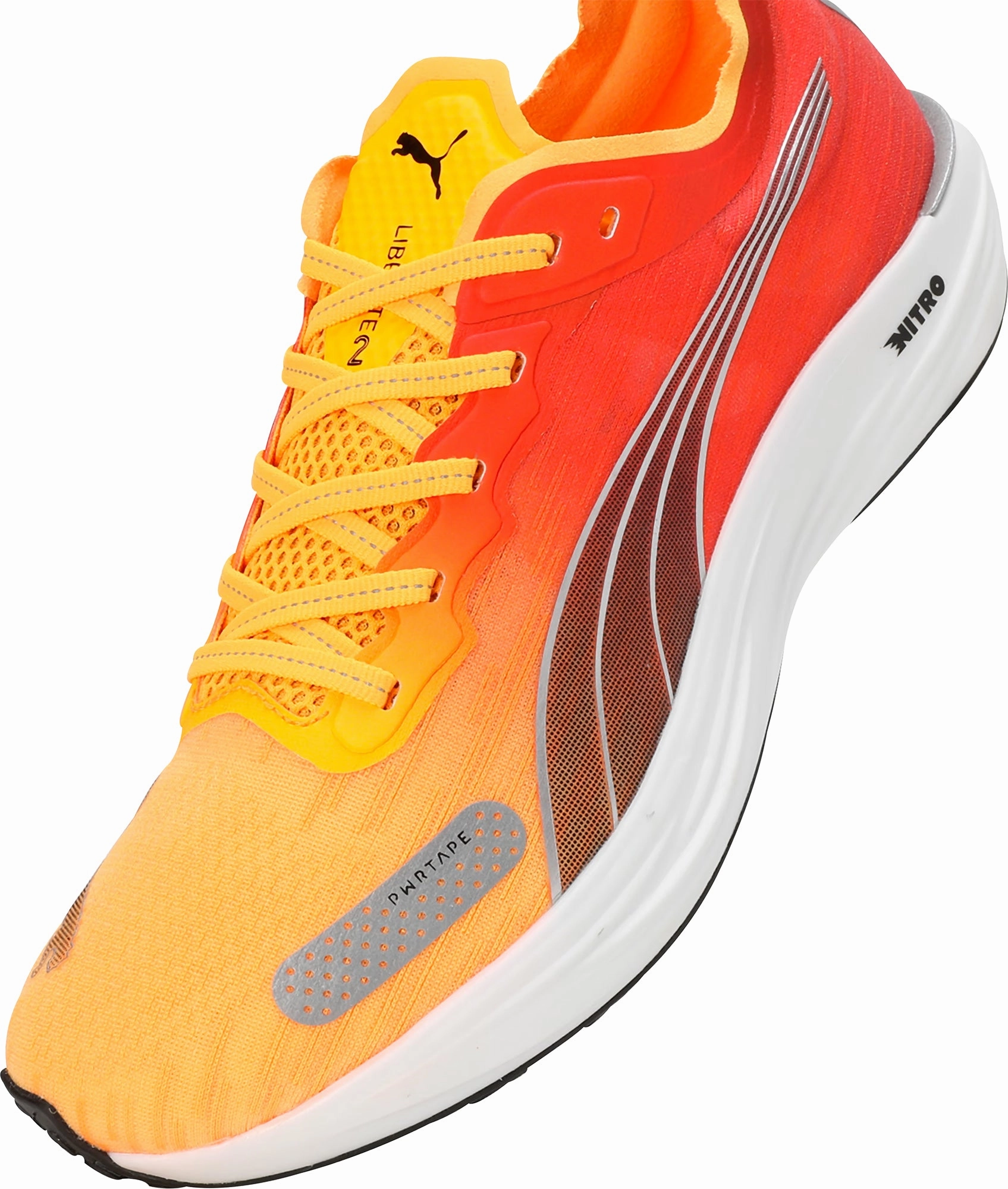 Puma Liberate Nitro 2 Mens Running Shoes - Orange Cozy Footwear