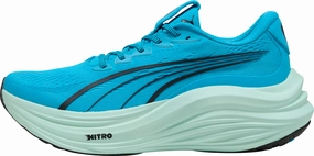 Puma MagMax Nitro Mens Running Shoes - Blue Puma sport shoes with bold branding