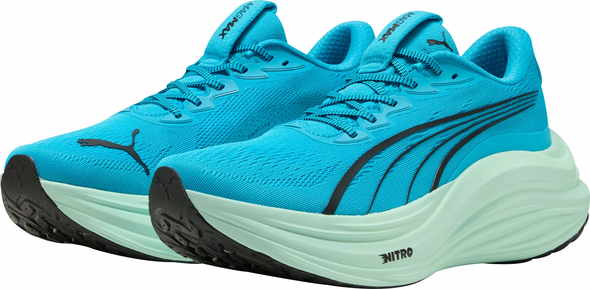 Puma MagMax Nitro Mens Running Shoes - Blue Cozy Footwear
