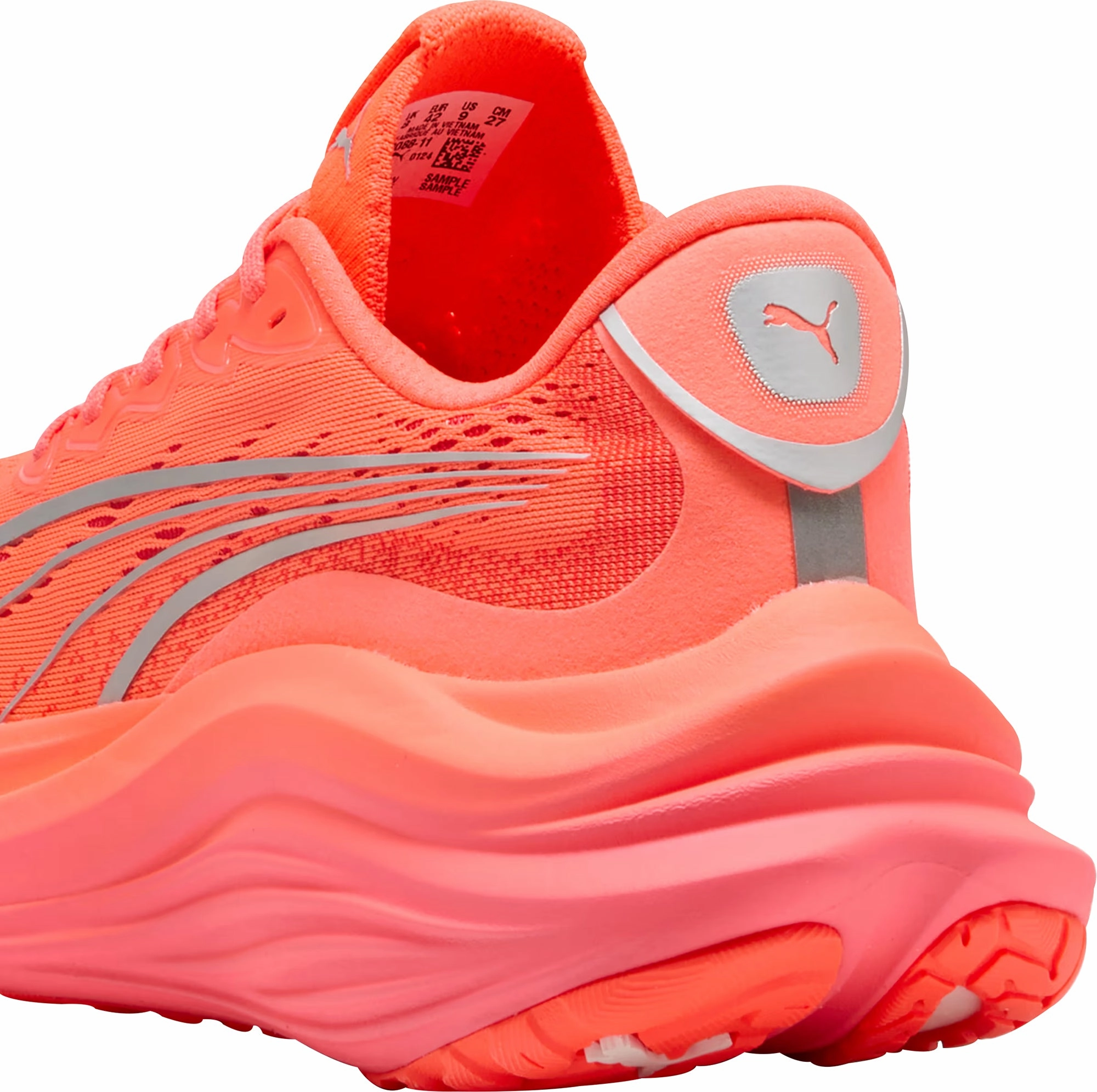Puma MagMax Nitro Mens Running Shoes - Red Performance Fit Sneakers