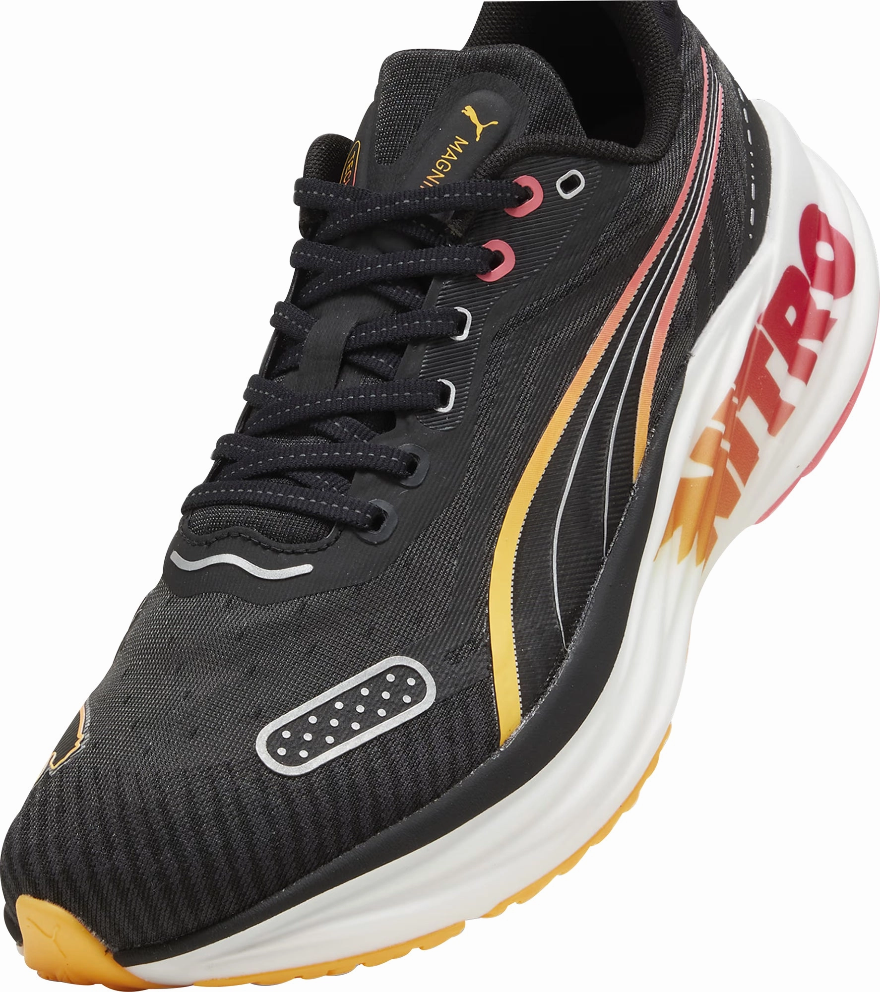 Puma Magnify Nitro 2 Tech Mens Running Shoes - Black Bold Sneakers