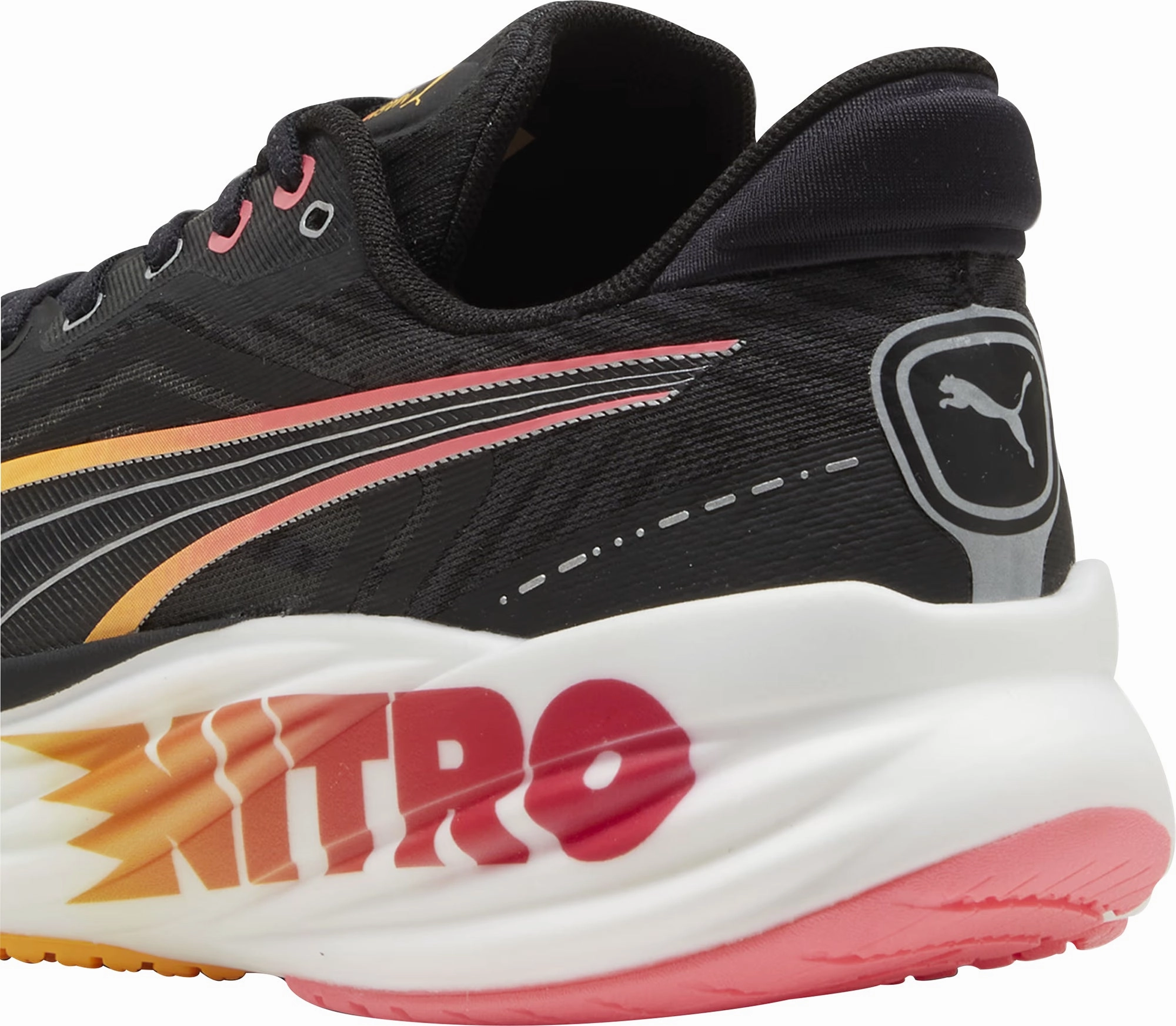 Puma Magnify Nitro 2 Tech Mens Running Shoes - Black Bold Sneakers