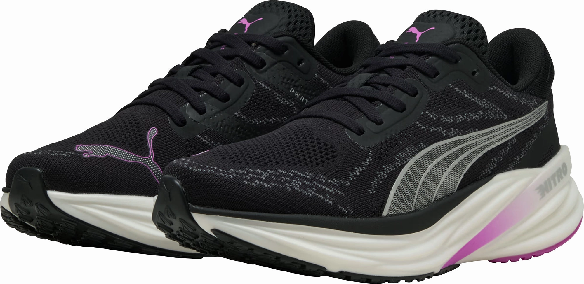 Puma Magnify Nitro 2 Womens Running Shoes - Black Cozy Footwear