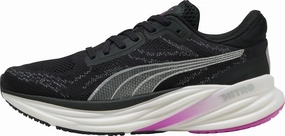 Puma Magnify Nitro 2 Womens Running Shoes - Black Puma sport shoes with bold branding