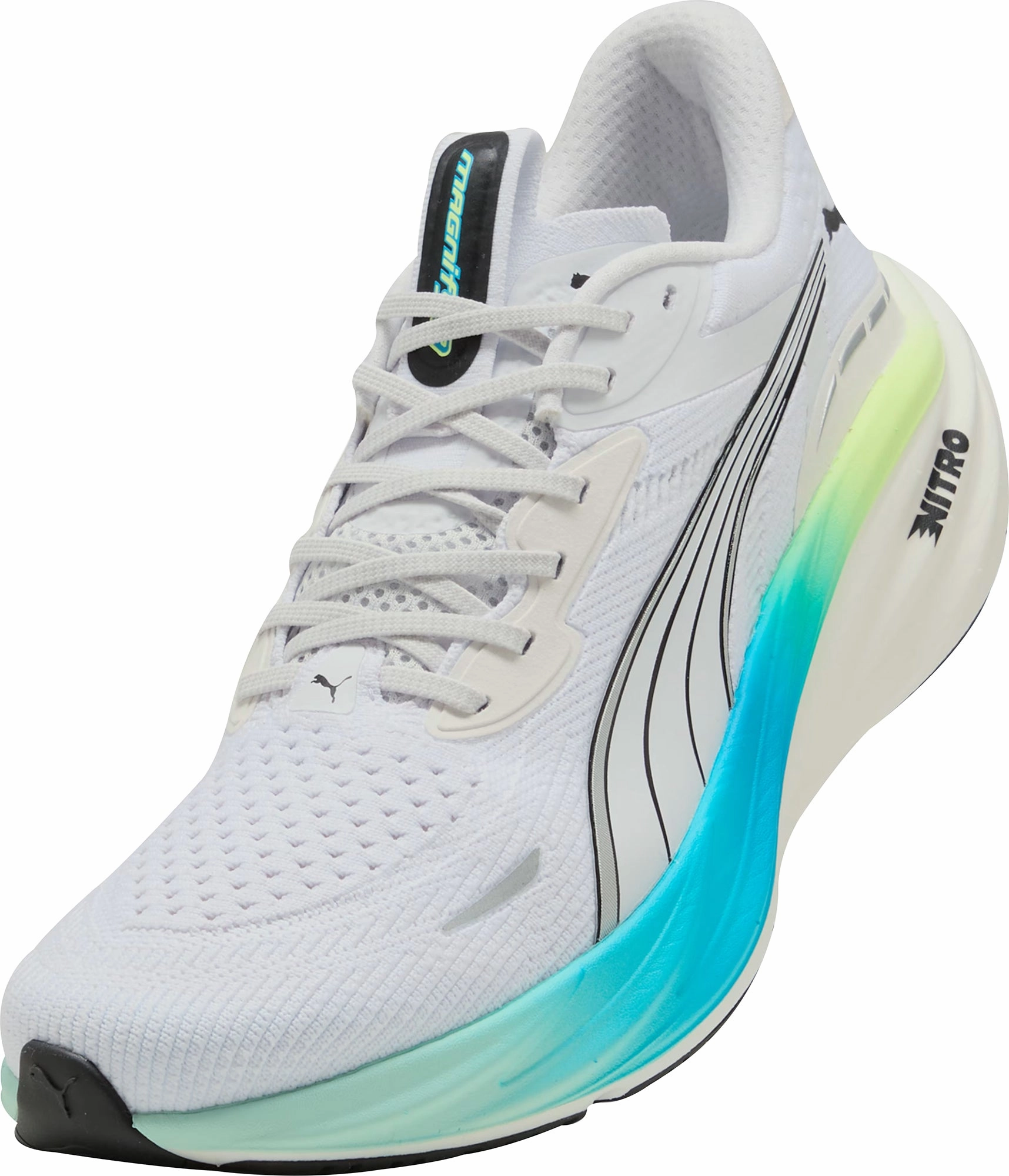 Puma Magnify Nitro 3 Mens Running Shoes - White Cozy Footwear