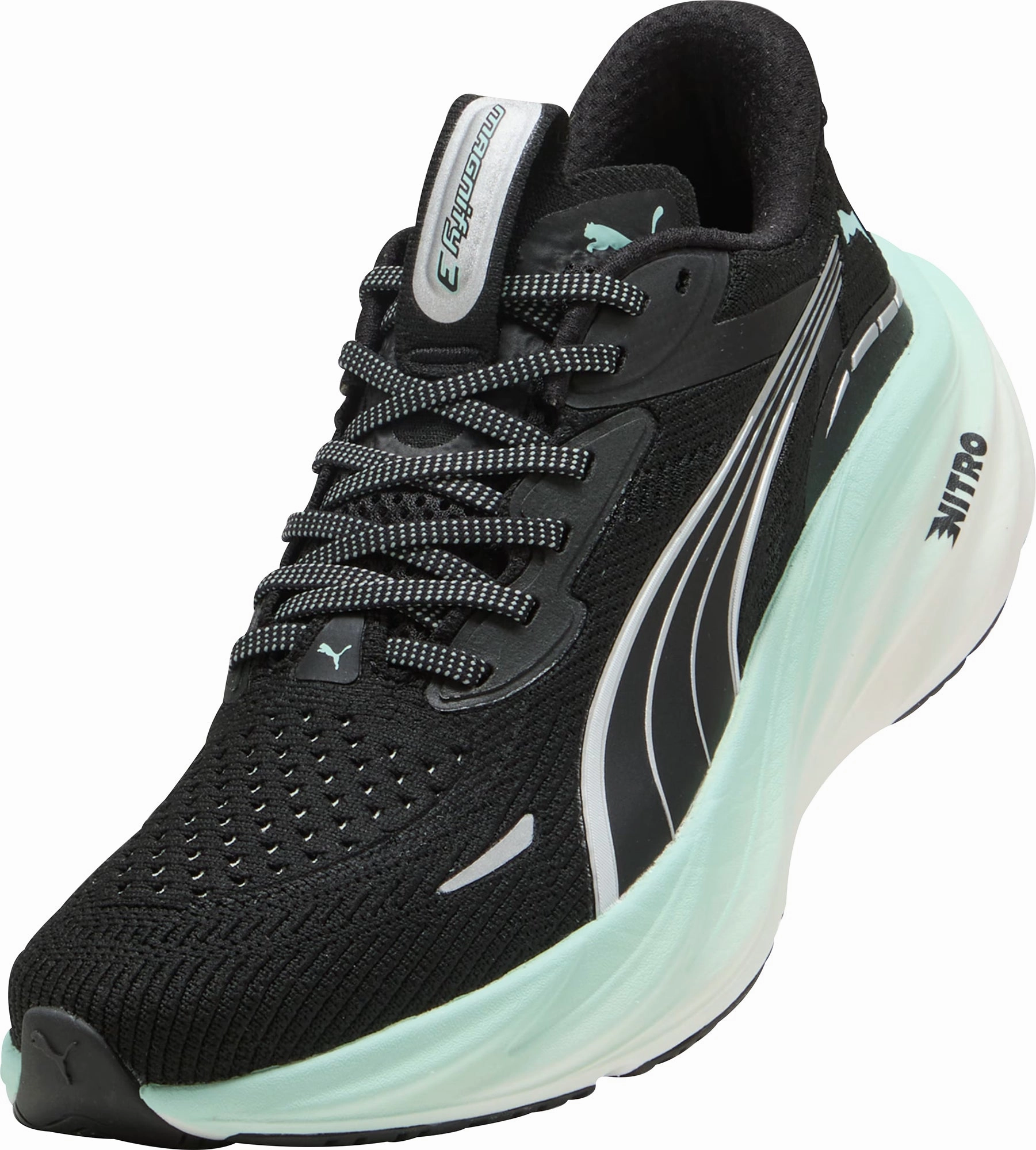 Puma Magnify Nitro 3 Womens Running Shoes - Black Performance Fit Sneakers
