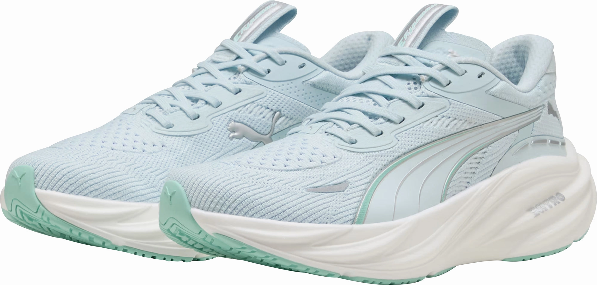 Puma Magnify Nitro 3 Womens Running Shoes - Blue Cozy Footwear