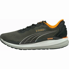 Puma Magnify Nitro WTR Mens Running Shoes - Black Puma athletic shoes for urban lifestyle