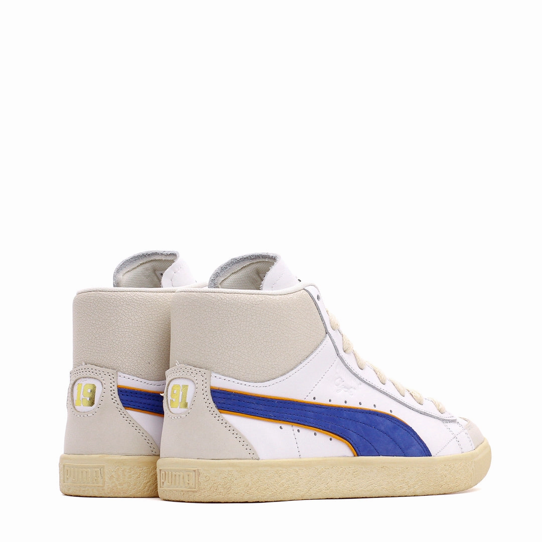 Puma Men Clyde Mid Bball x Rhuigi White Royal 391335-01 Puma casual footwear shots
