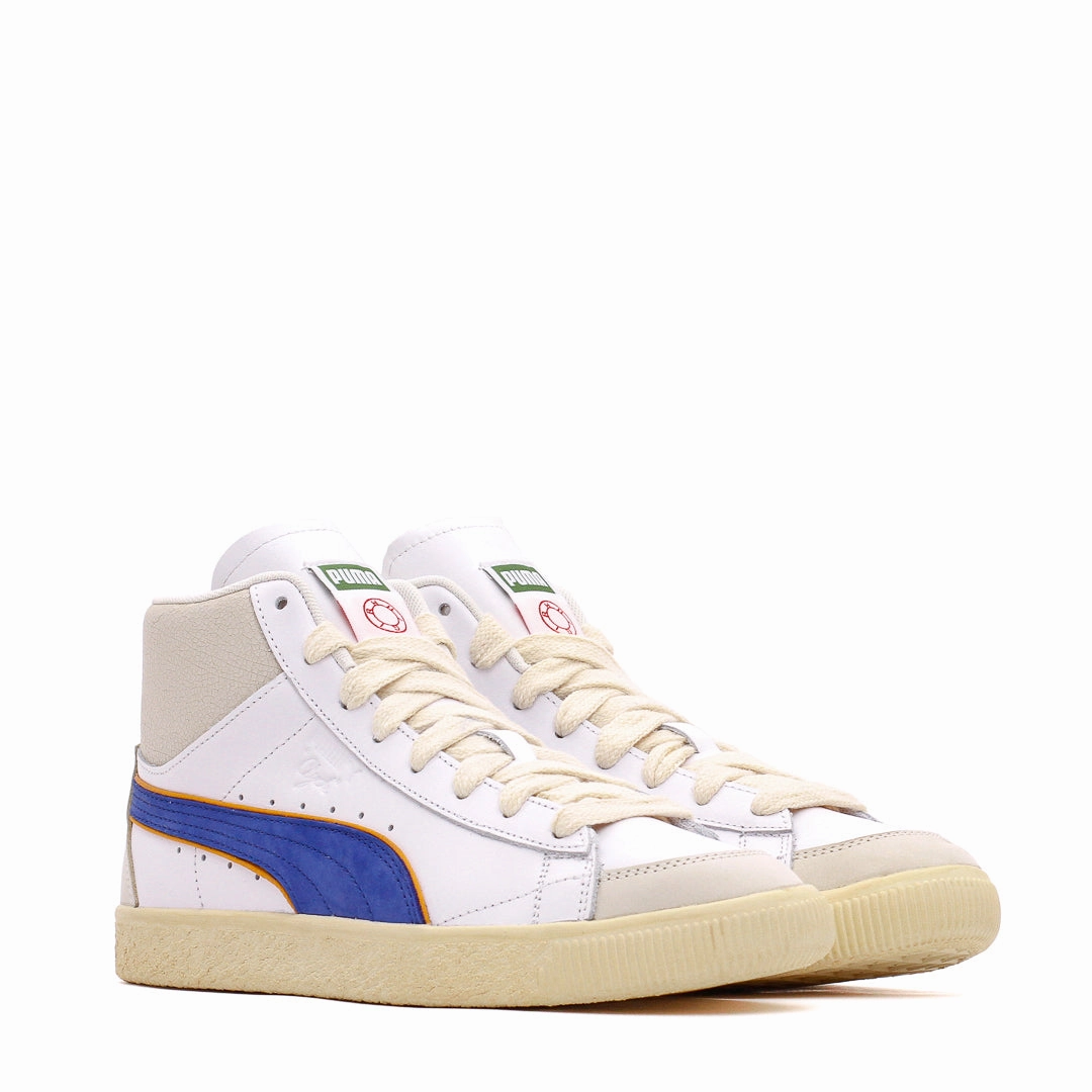Puma Men Clyde Mid Bball x Rhuigi White Royal 391335-01 Puma casual footwear shots