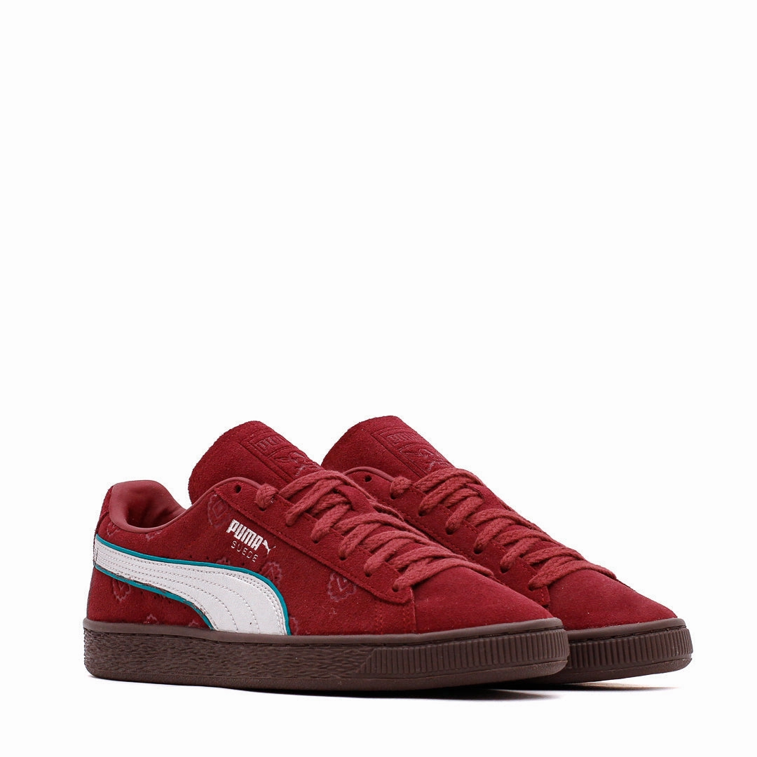 Puma Men Suede 2 x One Piece Red Silver 396521-01 Puma casual footwear shots