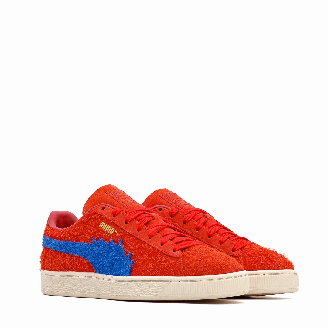 Puma Men Suede x One Piece Red Blue 396520-01 Puma casual footwear shots