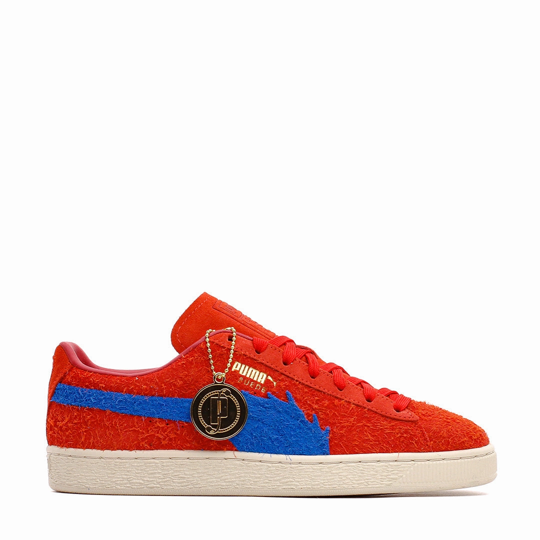 Puma Men Suede x One Piece Red Blue 396520-01 Puma casual footwear shots