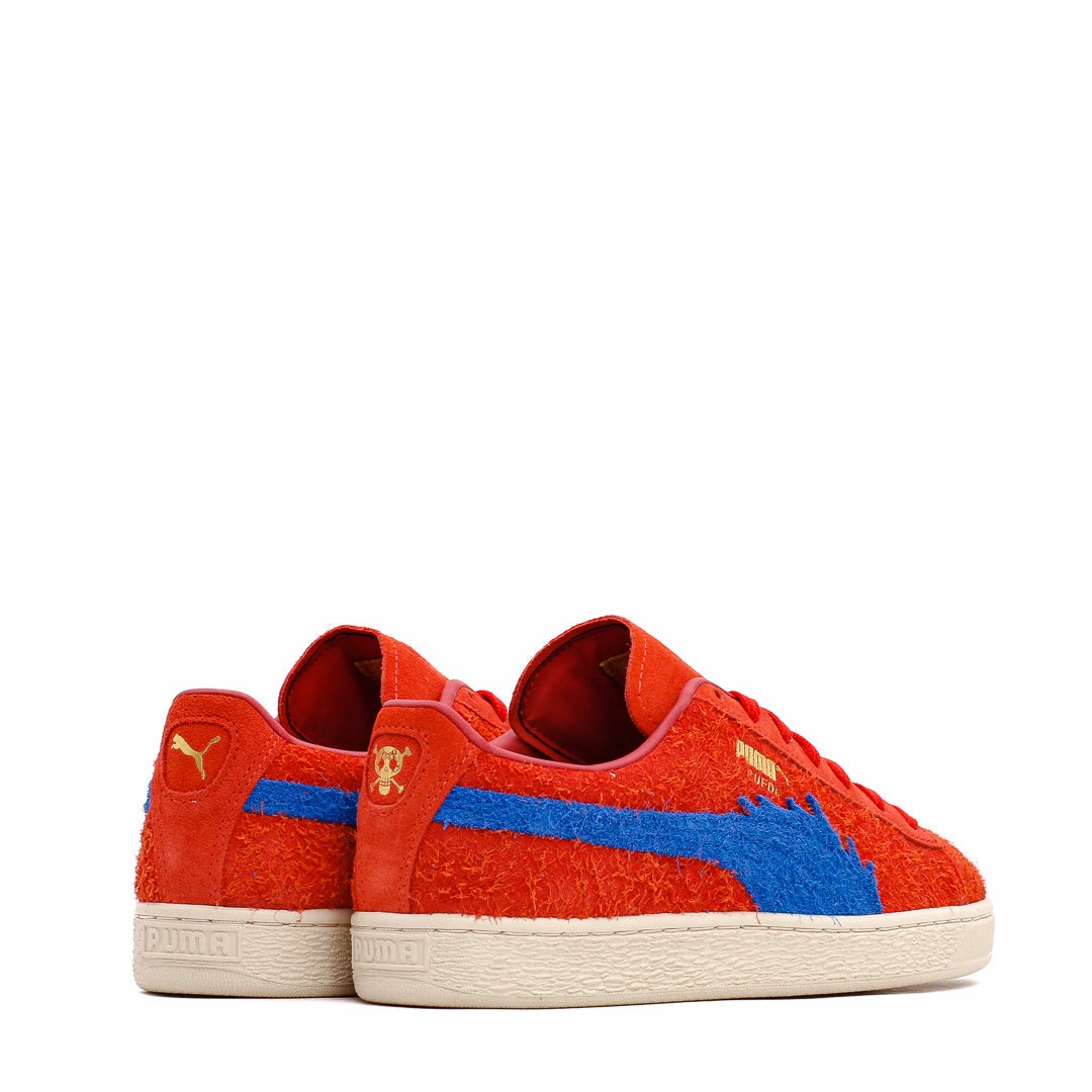 Puma Men Suede x One Piece Red Blue 396520-01 Puma casual footwear shots