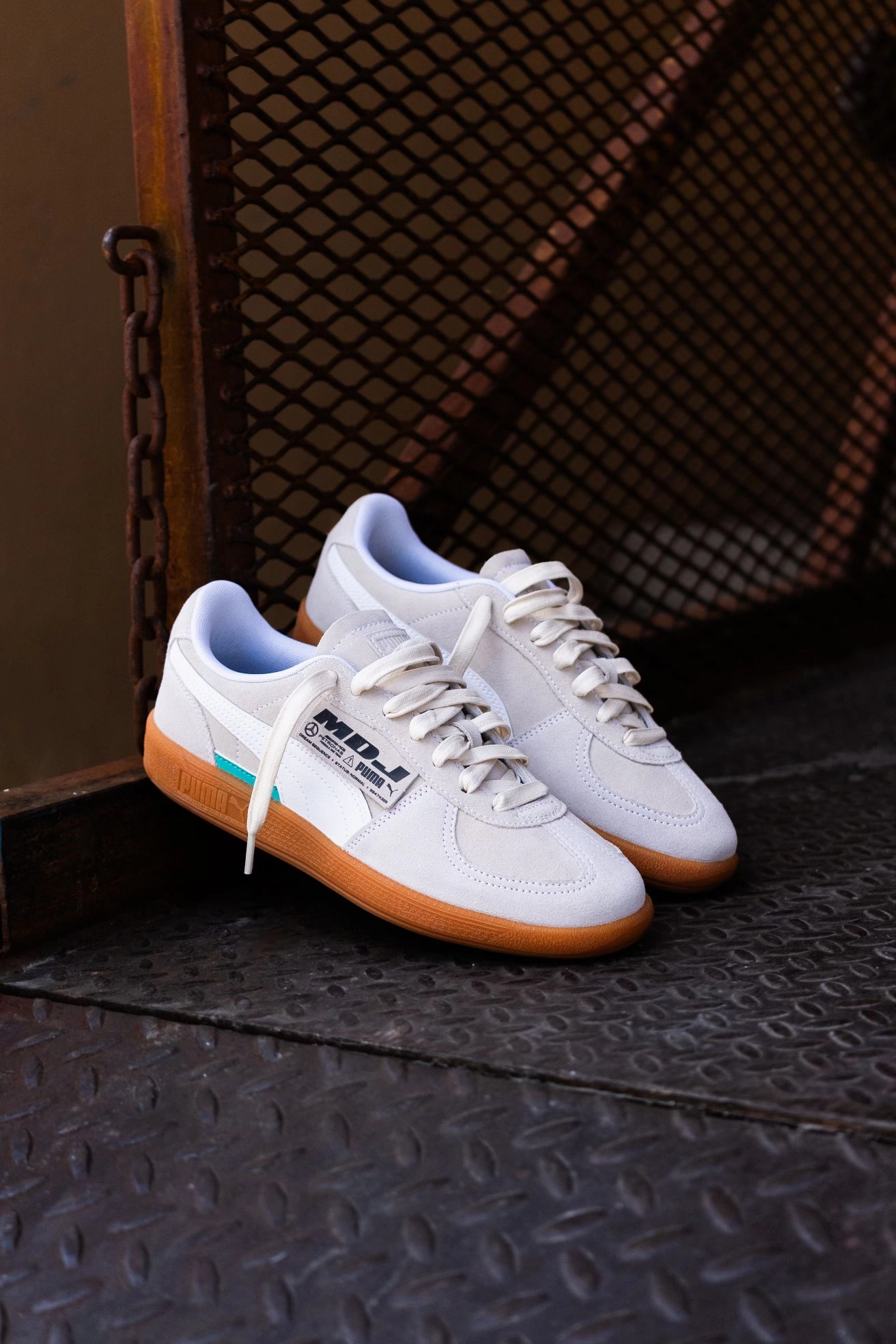 Puma Mercedes-AMG Petronas F1 Palermo x MDJ (White) Puma athletic shoe visuals