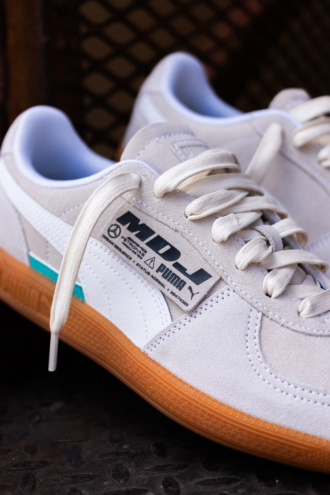 Puma Mercedes-AMG Petronas F1 Palermo x MDJ (White) Puma athletic shoe visuals