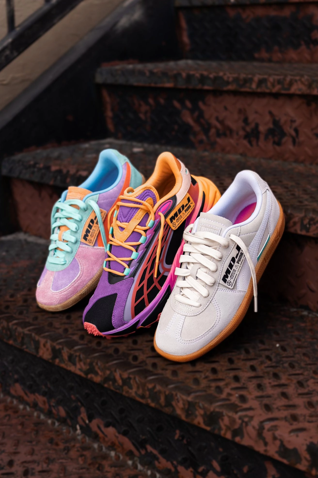 Puma Mercedes-AMG Petronas F1 Palermo x MDJ (White) Puma athletic shoe visuals