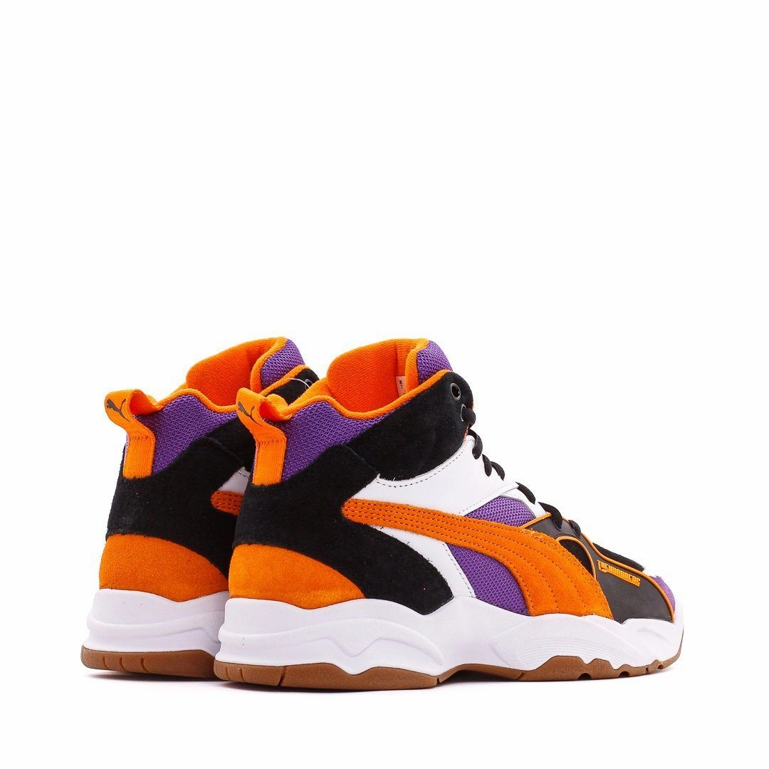 Puma Performer Mid x The Hundreds Black Persimmon Orange Men 371384-01 Puma casual footwear shots