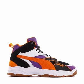 Puma Performer Mid x The Hundreds Black Persimmon Orange Men 371384-01 Puma performance shoe models