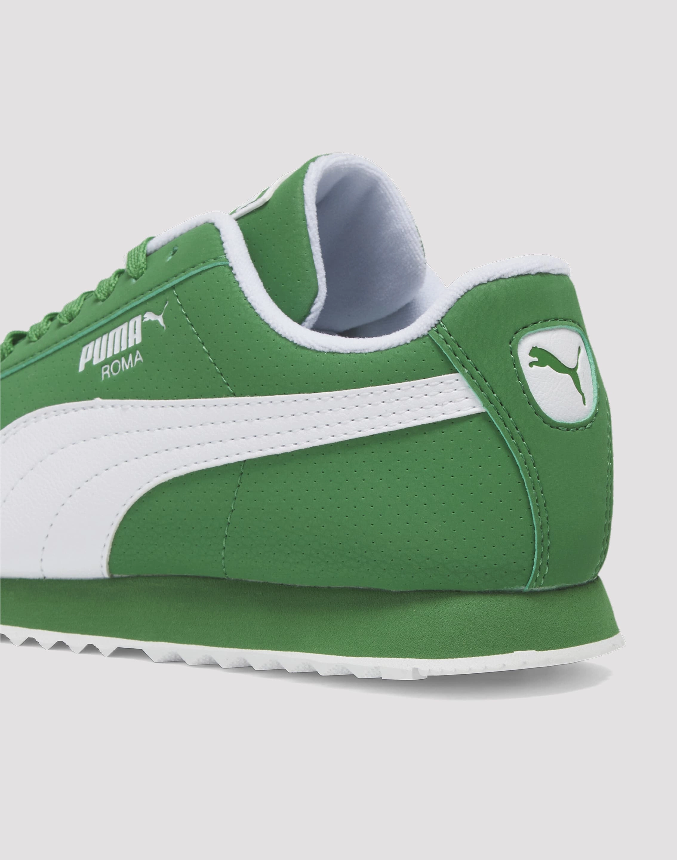 Puma Roma Reversed Grade School Boys' "Green/White" Memory Foam Shoes