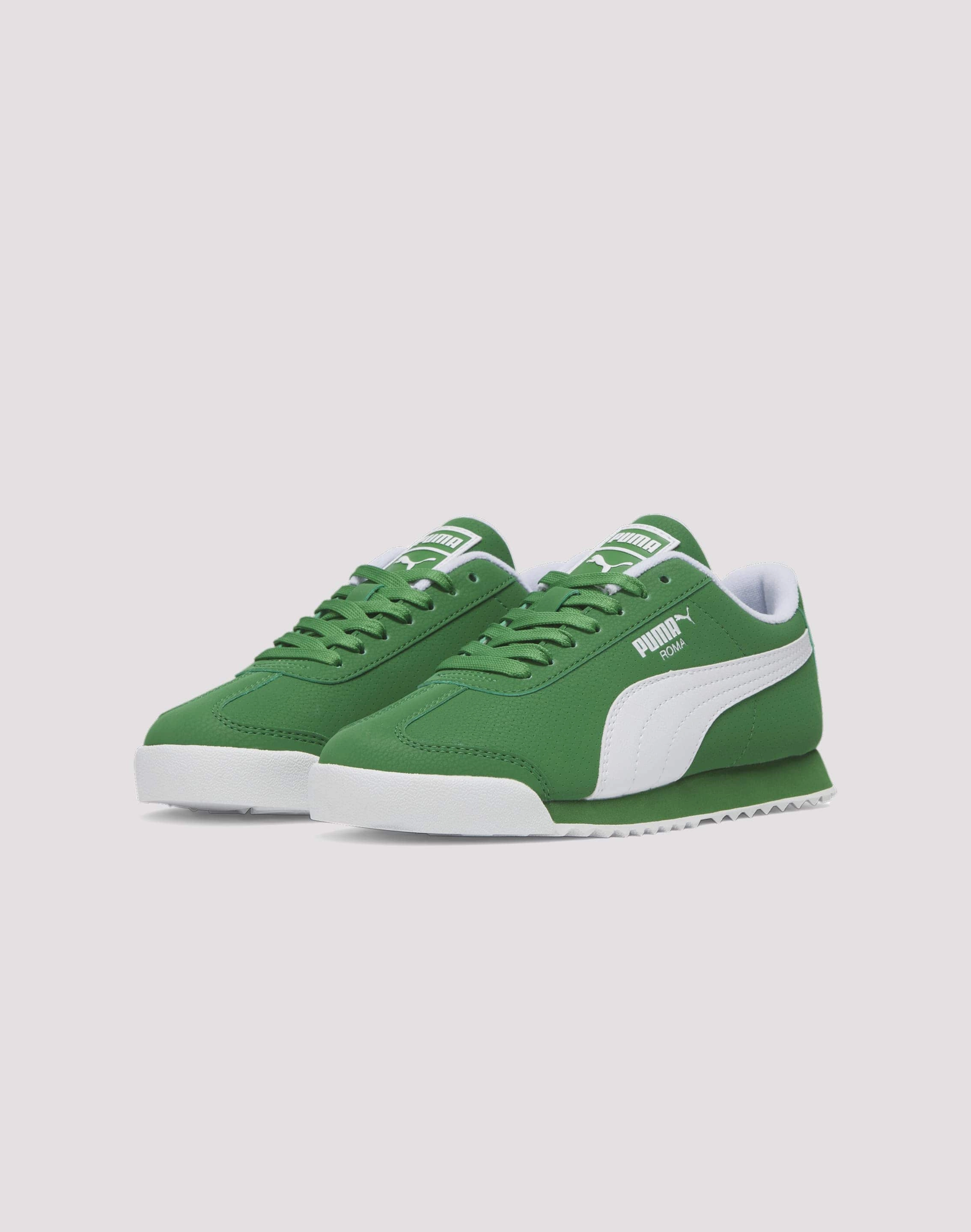 Puma Roma Reversed Grade School Boys' "Green/White" Memory Foam Shoes