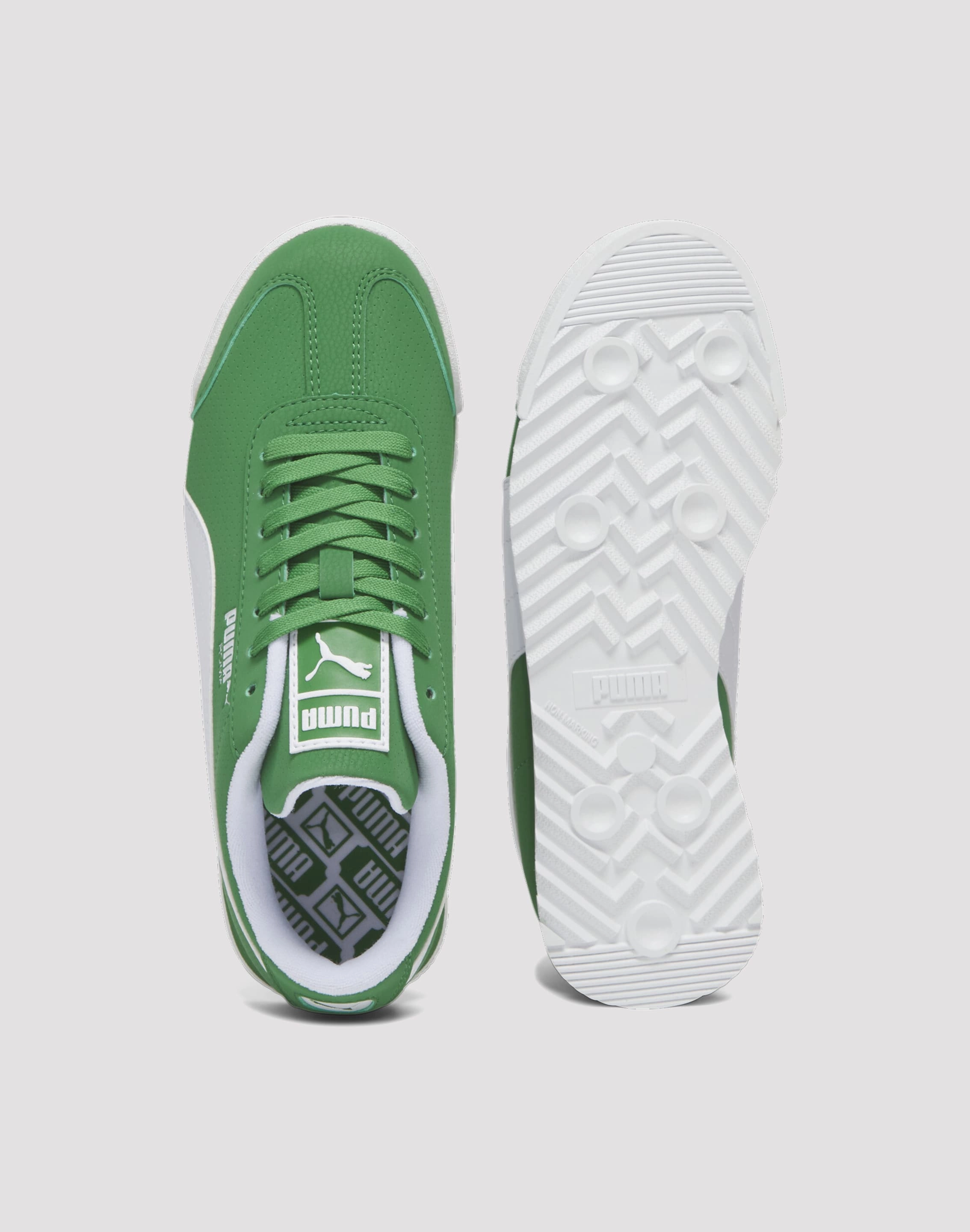 Puma Roma Reversed Grade School Boys' "Green/White" Memory Foam Shoes